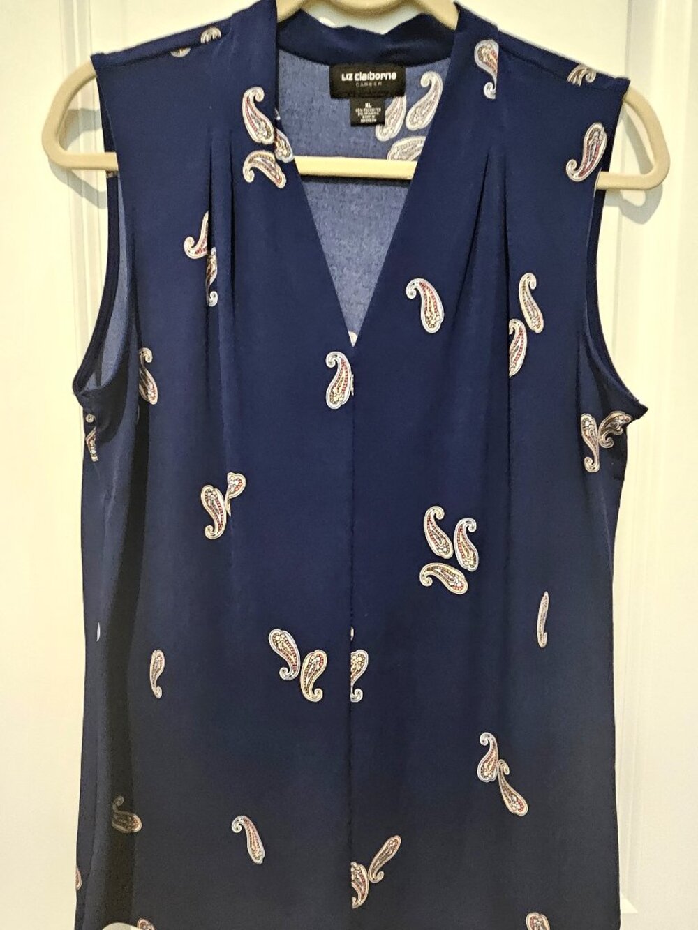 Liz Claiborne Career navy top , XL